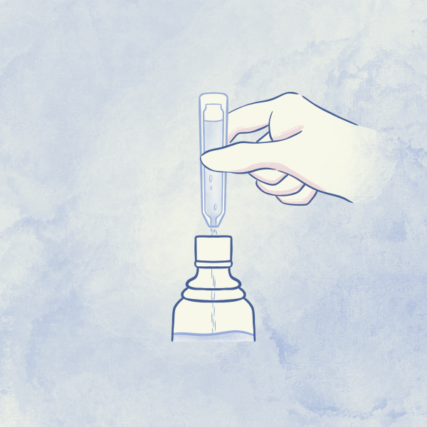 Versa il contenuto del monodose nel flacone più grande